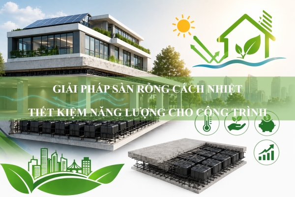 Giải pháp sàn rỗng cách nhiệt chống nóng, tiết kiệm năng lượng cho công trình 2026